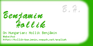 benjamin hollik business card
