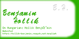 benjamin hollik business card